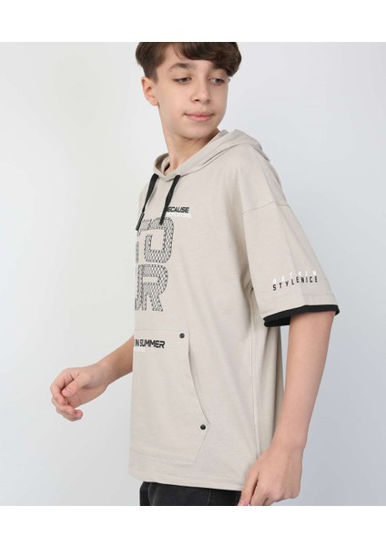 Erkek Çocuk Kapüşonlu Tişört