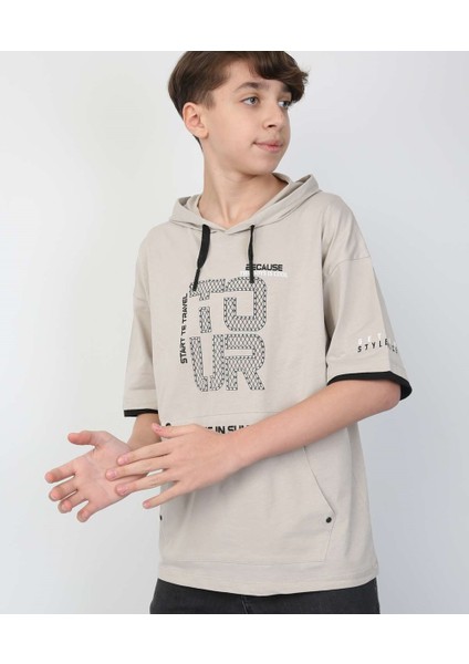 Erkek Çocuk Kapüşonlu Tişört modelleri