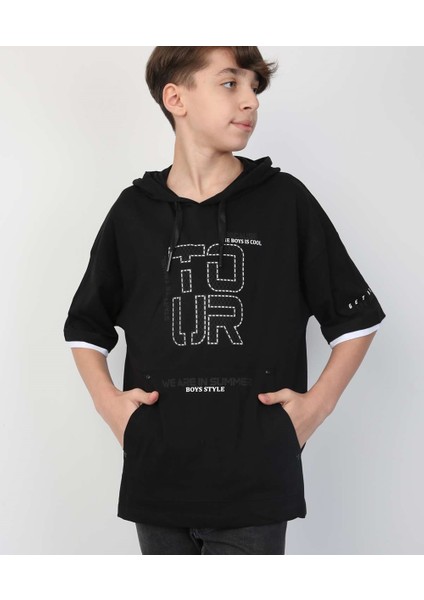 Erkek Çocuk Kapüşonlu Tişört