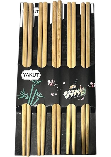 5 Çift Yıkanabilir Bambu Ahşap Stick Yemek Çubuğu Chopsticks Çin Japone Yöresel Yemek Çubuğu fiyatları