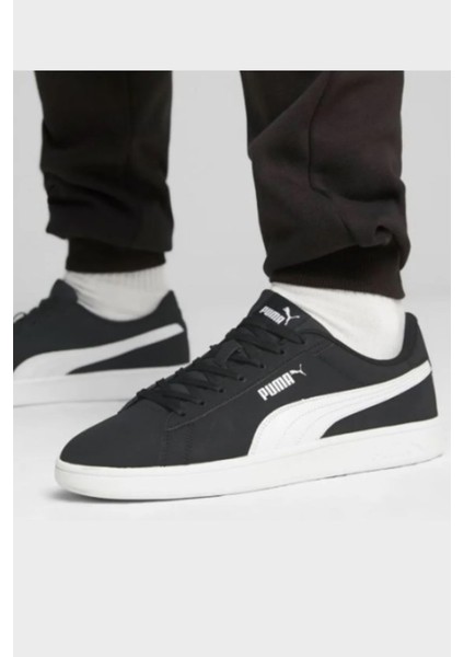 Puma Smash 3.0 Buck Unisex Spor Ayakkabı 392336-01 Black-White