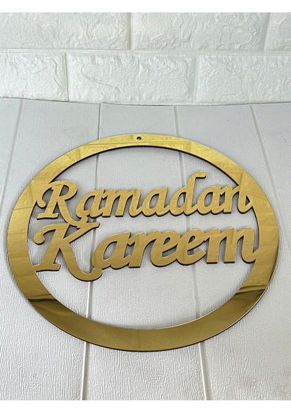 - Ramadan Kareem Yazılı Asma Süs Gold Sptgl