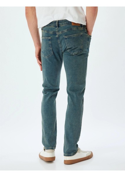 Erkek Jean Pantolon 5WAM40078ID Petrol fırsatları