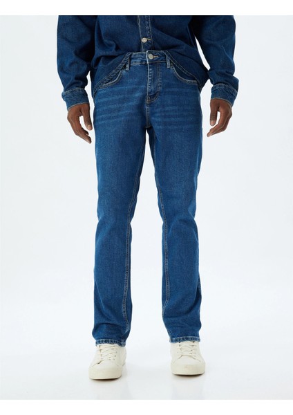 Erkek Jean Pantolon 5WAM40001ND Koyu Indigo