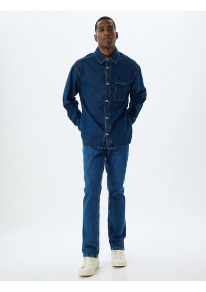 Erkek Jean Pantolon 5WAM40001ND Koyu Indigo fiyatları