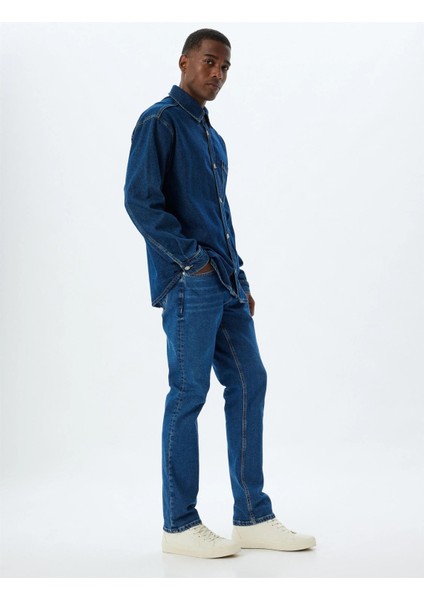 Erkek Jean Pantolon 5WAM40001ND Koyu Indigo fırsatları