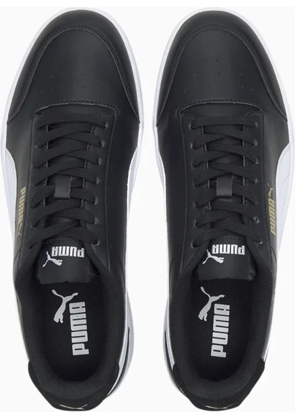 Puma Shuffle Unisex Spor Ayakkabı 309668-04 Black-White-Team Gold