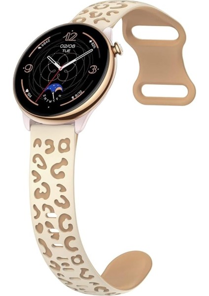 Huawei Watch 3 Gt Gt2 GT2E Gt3 Gt4 Gt 5 Pro Se Elite 46MM Uyumlu 22MM Leopar Desenli Silikon Kordon fiyatları