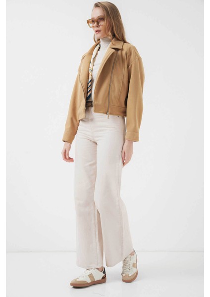 Kaşe Açık Kahverengi Kadın Ceket 0717 fiyatları