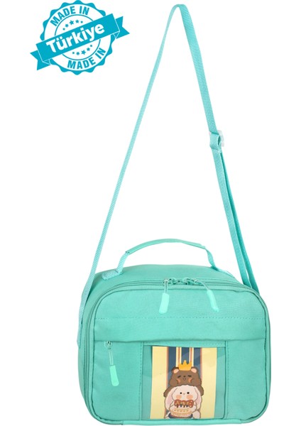 Waddell Kawaii Tarzı Aksesuarlı Çocuk Beslenme Çantası Su Yeşili- Isı Yalıtımlı Termoslu Kız Çocuk Erkek Çocuk Beslenme Çantası fiyatları