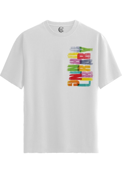 Living Library - %100 Pamuklu Erkek Beyaz Tişört - Premium Quality