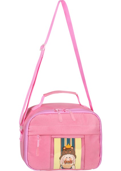 Waddell Kawaii Tarzı Aksesuarlı Çocuk Beslenme Çantası Pembe- Isı Yalıtımlı Termoslu Kız Çocuk Erkek Çocuk Beslenme Çantası modelleri