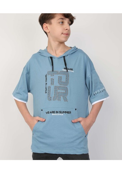 Erkek Çocuk Kapüşonlu Tişört