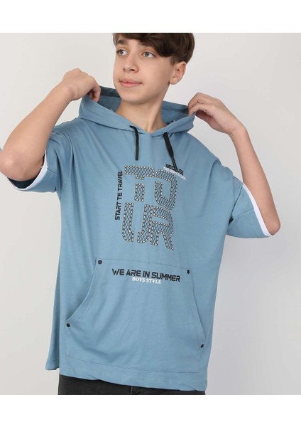 Erkek Çocuk Kapüşonlu Tişört modelleri