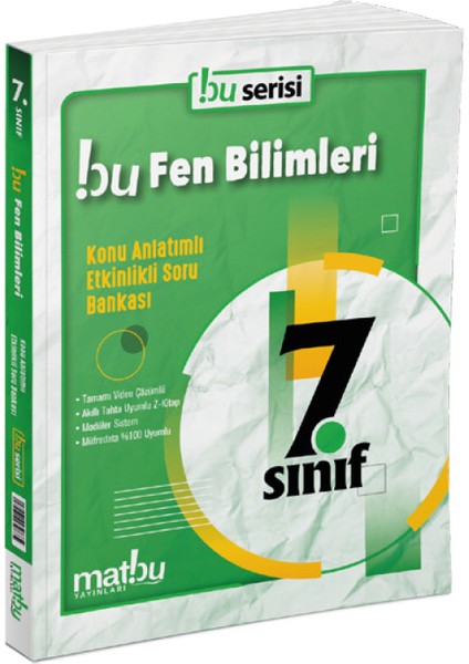 7. Sınıf Fen Bilimleri Konu Anlatımlı Etkinlikli Soru Bankası Matbu Yayınları