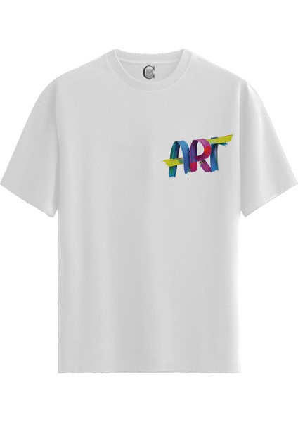 Pure Art - %100 Pamuklu Erkek Beyaz Tişört - Premium Quality