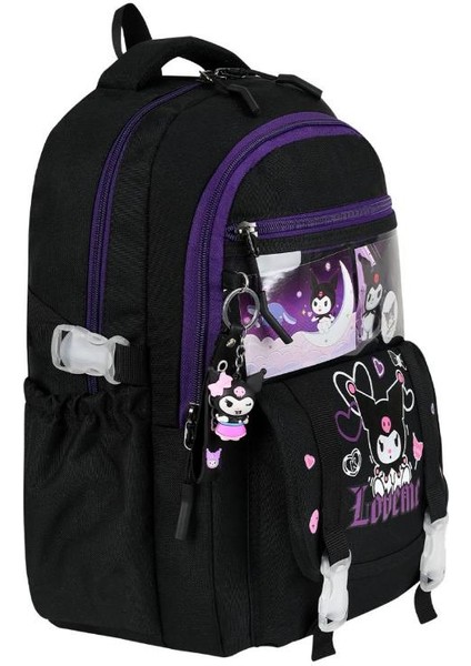 Ilkokul Kız Çocuk Çantası 3'lü Set Kuromi Benzeri 42*30 cm Beslenme Çantası Kalem Kutusu Ortopedik fiyatları