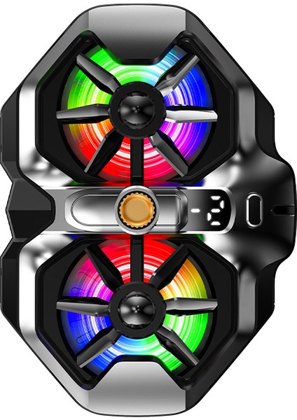 Memo DL21 Yükseltilmiş Çift Fan LED Ekranlı Oyun Cep Telefonu Soğutucu Influencer Yayıncılara Özel