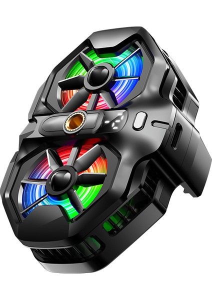 Memo DL21 Yükseltilmiş Çift Fan LED Ekranlı Oyun Cep Telefonu Soğutucu Influencer Yayıncılara Özel fiyatları