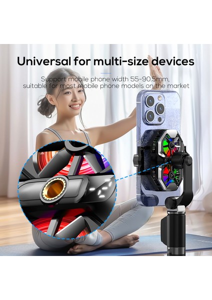 Memo DL21 Yükseltilmiş Çift Fan LED Ekranlı Oyun Cep Telefonu Soğutucu Influencer Yayıncılara Özel fırsatları