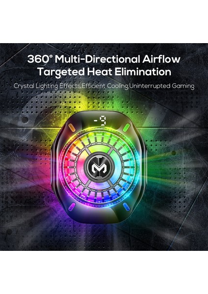 Memo CX10 Aı Modları Oyun Soğutucu Hızlı Buzlanma Rgb Özellikli Cep Telefonu Soğutucu