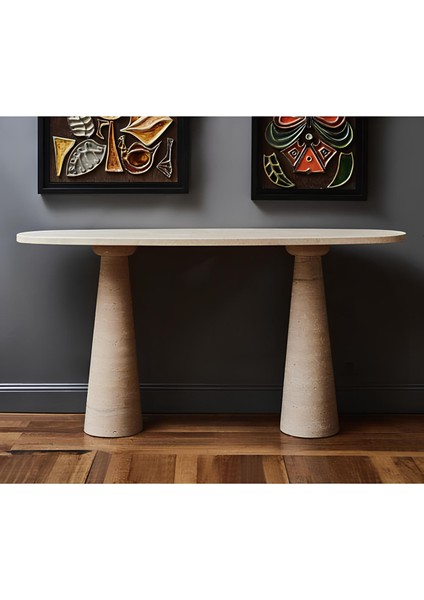 Lenora Traverten Dresuar - Büyük (35CM x 120CM x 80CM)