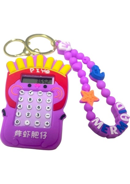 Hesap Makineli ve Labirent Oyunlu Silikon Anahtarlık Çanta Süsü fırsatları