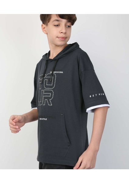 Erkek Çocuk Kapüşonlu Tişört