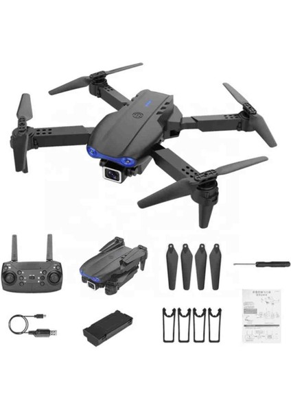 C5 Drone Kameralı Katlanabilir Quadcopter | Hd Çift Kamera, Sensörlü, Uzaktan Kumandalı