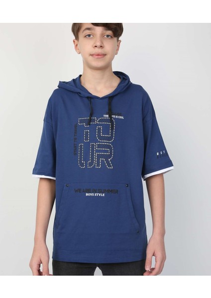 Erkek Çocuk Kapüşonlu Tişört modelleri