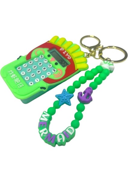 Hesap Makineli ve Labirent Oyunlu Silikon Anahtarlık Çanta Süsü modelleri