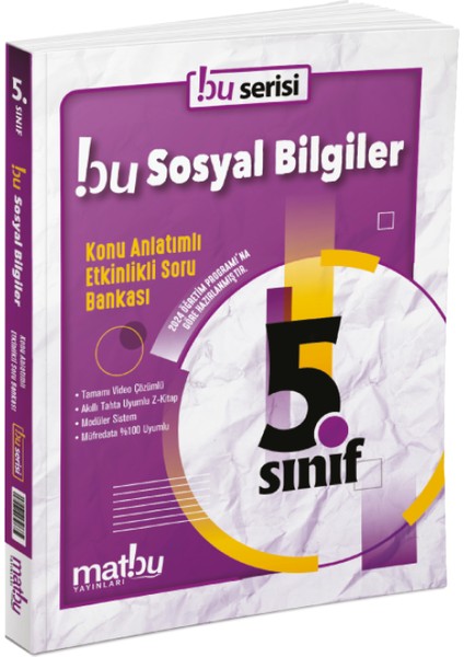 5. Sınıf Sosyal Bilgiler Konu Anlatımlı Etkinlikli Soru Bankası Matbu Yayınları