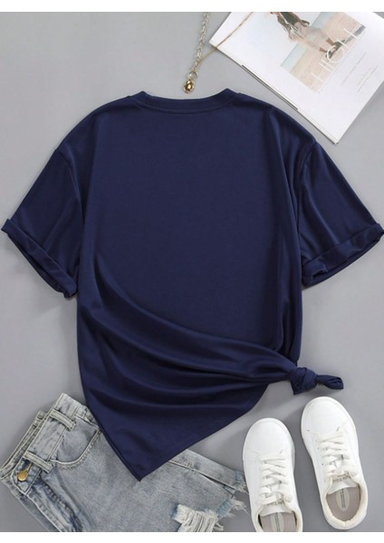 Unisex Pamuklu Print Tee Ön Baskılı Tasarım Tshirt fiyatları