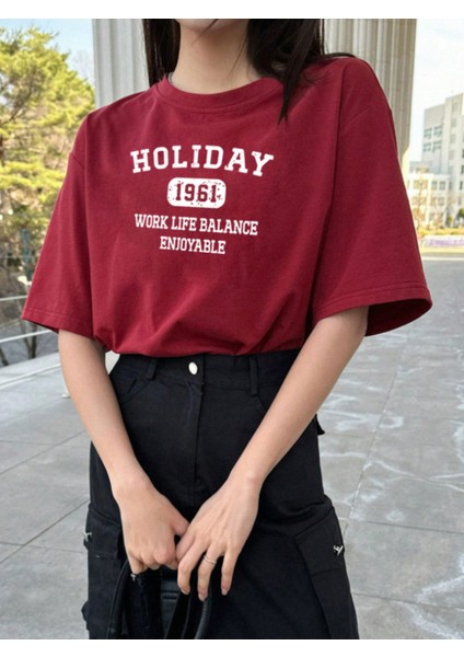 Unisex Holiday Ön Baskılı Tasarım Tshirt fiyatları