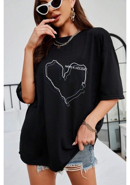 Unisex Holiday Baskılı Tasarım Tshirt