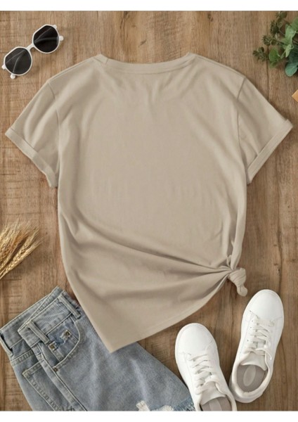Unisex Pamuklu Love Kalp Ön Baskılı Tasarım Tshirt fiyatları