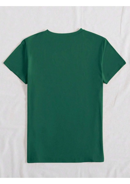Unisex Pamuklu Eyfel Kulesi Ön Baskılı Tasarım Tshirt