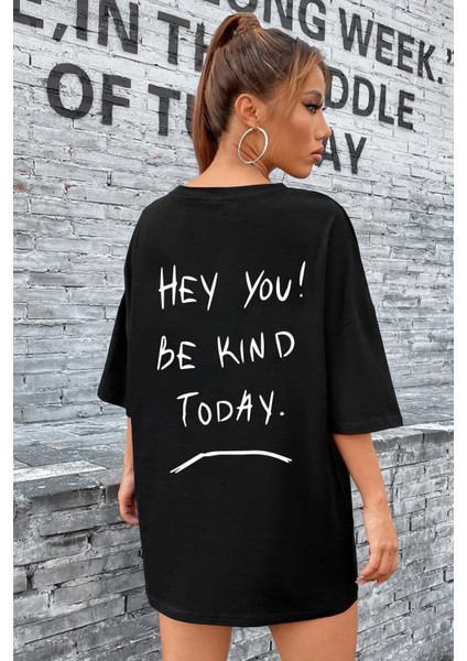Unisex Hey You Baskılı Tasarım Tshirt