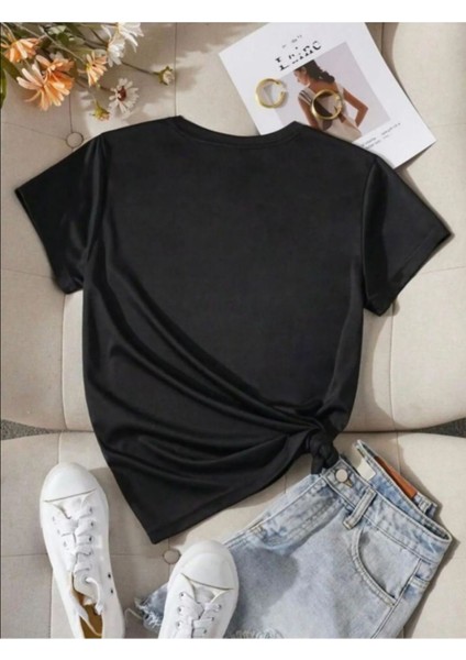Unisex Leopar Desenli Kurdele Özel Tasarım Ön Baskılı Tasarım Tshirt fiyatları