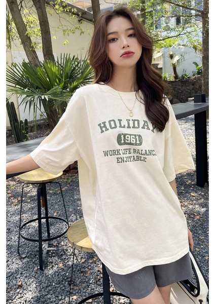 Unisex Holiday Baskılı Tasarım Tshirt fiyatları