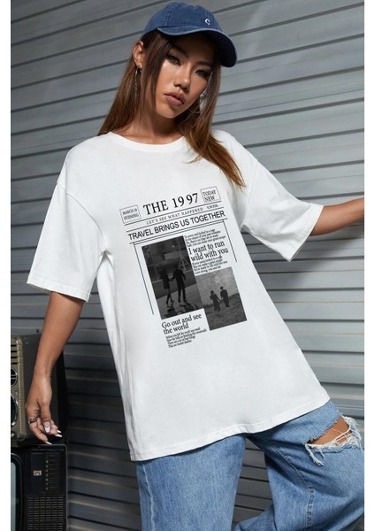 Unisex The 1997 Travel Baskılı Tasarım Tshirt