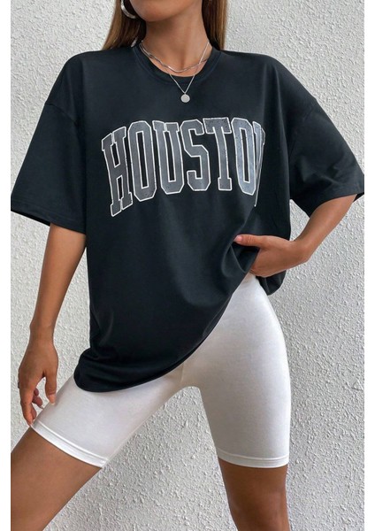 Unisex Houston Baskılı Tasarım Tshirt fiyatları