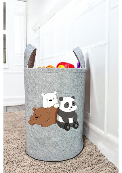 Özel Tasarım Bebek Çocuk Odası Düzenleyici Saklama Kutusu Oyuncak Kirli Sepeti 40X35 cm