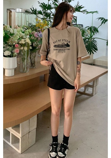 Unisex Age Of Steam Baskılı Tasarım Tshirt fiyatları