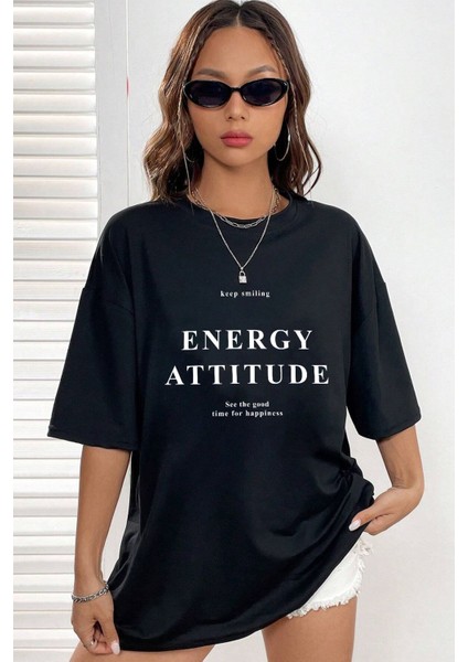 Unisex Energy Baskılı Tasarım Tshirt