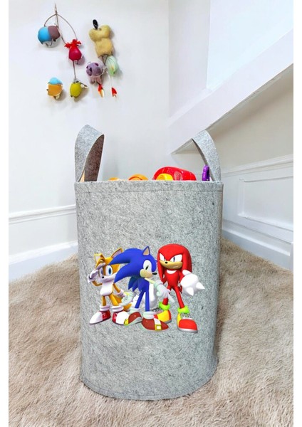 Özel Tasarım Bebek Çocuk Odası Düzenleyici Saklama Kutusu Oyuncak Kirli Sepeti 40X35 cm