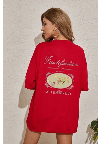 Unisex Fructification Baskılı Tasarım Tshirt