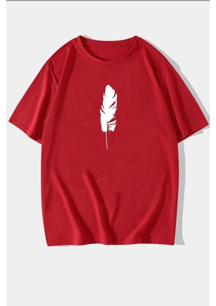 Unisex Tüy Baskılı Tasarım Tshirt