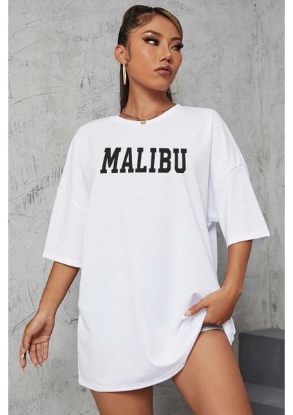 Unisex Malibu Baskılı Tasarım Tshirt fiyatları
