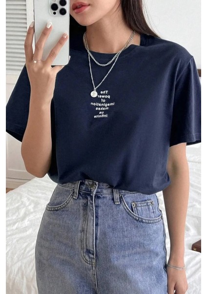 Unisex The Power Of Baskılı Tasarım Tshirt fiyatları